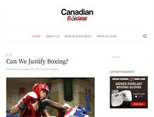 Tablet Screenshot of canadianboxiana.com